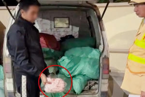 Phát hiện gần 1 tấn chân gà hôi thối đang trên đường vào nội thành Hà Nội