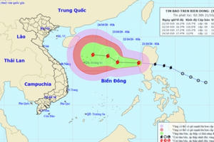 Thời tiết ngày 21/10: Bão Saudel có khả năng mạnh thêm, biển động rất mạnh