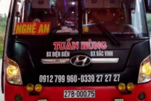 Tìm người đi trên xe khách Tuấn Hùng, tuyến Nghệ An – Điện Biên