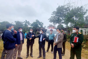 Một bản xuất hiện 47 F0 chưa rõ nguồn lây, Giám đốc sở Y tế tỉnh Nghệ An trực tiếp chỉ đạo chống dịch