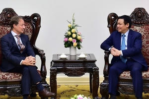 Phó Thủ tướng Vương Đình Huệ tiếp Đại sứ, Trưởng Phái đoàn Liên minh châu Âu