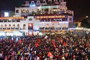 Người Việt Nam khắp nơi đổ ra đường hò reo mừng chiến thắng