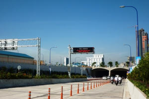 Cấm xe lưu thông qua hầm vượt sông Sài Gòn 2 ngày