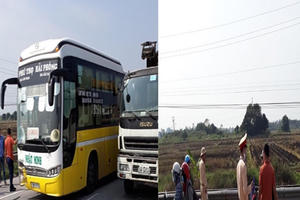 Va chạm giữa xe khách và xe máy, 1 người tử vong tại chỗ