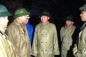 Đoàn công tác Trung ương kiểm tra phòng, chống bão số 13 tại Quảng Trị