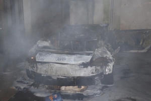 Bình Phước: Bà hỏa ghé thăm, Audi trơ trụi chỉ sau vài phút