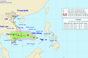 Ngày 30/10, áp thấp nhiệt đới mạnh lên thành bão