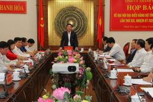 Đại hội Đảng Bộ tỉnh Thanh Hóa lần thứ 19 sẽ diễn ra trong 3 ngày