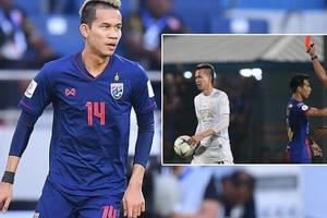 Tuyển thủ Thái Lan đấm trộm trọng tài xin rút khỏi King’s Cup