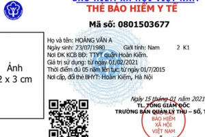 Sử dụng thẻ Bảo hiểm y tế theo mẫu mới từ 1/4/2021