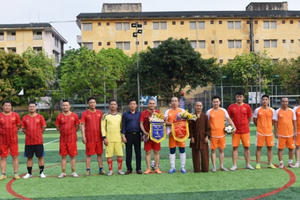 Chùa Duệ Tú giao lưu bóng đá chào mừng kỷ niệm 130 năm ngày sinh chủ tịch Hồ Chí Minh