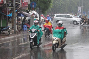 Không khí lạnh tràn về gây mưa ở một vài nơi