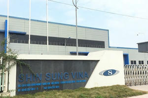 Công ty TNHH Shin Sung Vina đầu độc ra môi trường bị tỉnh Bắc Giang phạt 350 triệu đồng