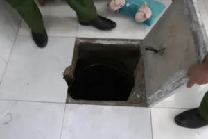 Đào hầm ngay tại phòng ngủ để trốn truy nã