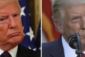 Tóc ông Trump đổi màu sau đợt bầu cử