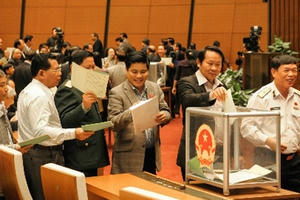 Hoãn công bố danh sách Phó Chủ tịch Quốc hội