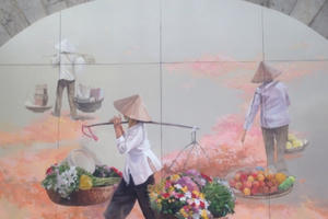 Hà Nội: Những bức bích họa đầu tiên trên phố Phùng Hưng