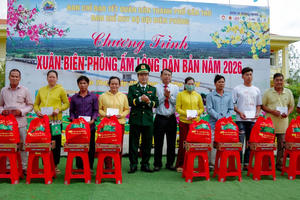 TP Cần Thơ: Mang xuân ấm đến với bà con xã đảo Cù Lao Dung