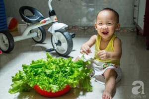 Ông bố trẻ 9x biến ban công 3,6m² thành vườn rau sạch đủ loại cho con trai ăn dặm