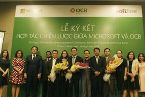 OCB kí kết hợp tác chiến lược với tập đoàn Microsoft