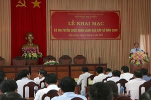 Thi tuyển chức danh lãnh đạo cấp Sở tại Hậu Giang