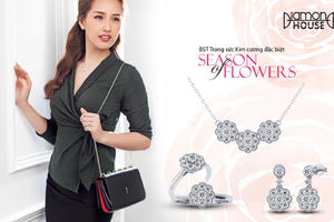 Mai Phương Thúy cuốn hút với trang sức kim cương 'hoa'