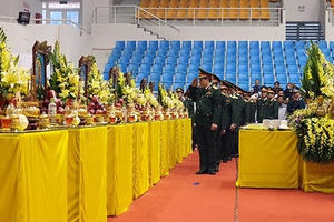 Lễ viếng, truy điệu 22 cán bộ, chiến sĩ Đoàn Kinh tế Quốc phòng 337