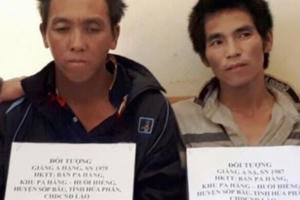 Sơn La: Bắt hai đối tượng vượt biên từ Lào sang Việt Nam buôn gần 6.000 viên ma túy