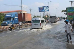 Cấm đường tạm thời nếu nước ngập sâu