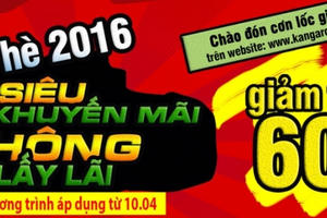 Kangaroo Việt Nam Khuyến mãi chào hè hấp dẫn giảm tới 60%