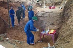 Quảng Trị: Tìm thấy 40 bộ hài cốt liệt sĩ tại khu vực chiến trường xưa
