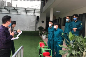 Diễn tập triển khai mô hình Trạm tế lưu động tại phường Đội Cấn