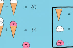 Đố bạn làm được bài toán cây kem ốc quế đang gây bão mạng