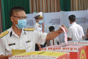 Bà Rịa - Vũng Tàu tổ chức bầu cử sớm cho các lực lượng làm nhiệm vụ trên biển