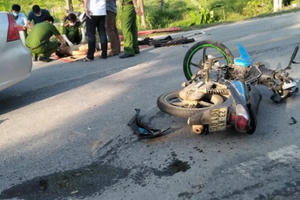 Tuyên Quang: Va chạm giữa ô tô và xe máy, một người tử vong