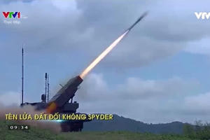 Việt Nam công khai hình ảnh bắn thử tên lửa SPYDER