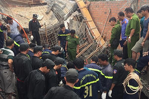 Sập giàn giáo công trình xây dựng, 1 người thiệt mạng
