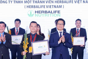 Herbalife đạt top 10 doanh nghiệp thương mại dịch vụ bền vững Việt Nam năm 2018