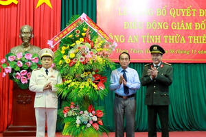 Phó Tư lệnh Cảnh sát cơ động làm Giám đốc Công an tỉnh Thừa Thiên Huế