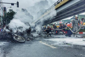 Thông tin mới nhất vụ tài xế lái Mercedes tông 3 xe máy khiến 1 người tử vong