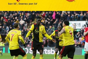 De Gea sai lầm tai hại, MU thua thảm Watford