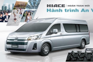 Toyota chính thức ra mắt “bộ ba” Toyota Hiace. Toyota Granvia Land và Cruiser Prado thế hệ mới