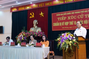 Thủ tướng Nguyễn Xuân Phúc tiếp xúc cử tri Hải Phòng Thủ tướng Nguyễn Xuân Phúc tiếp xúc cử tri Hải Phòng