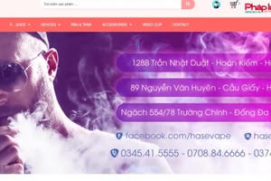 Tràn lan các cơ sở kinh doanh thuốc lá điện tử, thuốc lá nung nóng