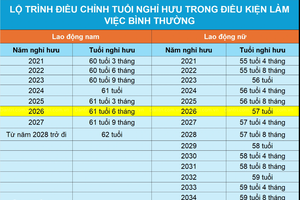 Năm 2026, viên chức có thể làm việc đến 66,5 tuổi mới nghỉ hưu