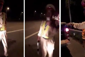 Cao tốc Hà Nội - Thái Nguyên: CSGT dừng xe người tham gia giao thông có đúng luật?