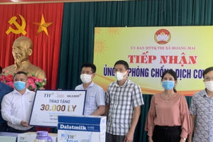 Tập đoàn TH cùng thị xã Hoàng Mai chung tay đẩy lùi COVID-19 Tập đoàn TH cùng thị xã Hoàng Mai chung tay đẩy lùi COVID-19