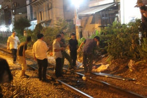 Người đàn ông bị tàu hỏa tông chết trong đêm