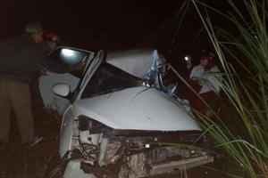 Tài xế tử vong trong chiếc i10 biến dạng vì va chạm với xe tải