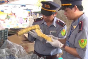 Quảng Trị: Phát hiện 1 tấn măng có chất vàng ô tại chợ Đông Hà